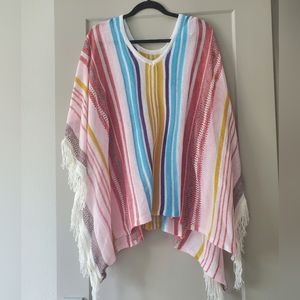 Rainbow CUPSHE poncho polyester one size